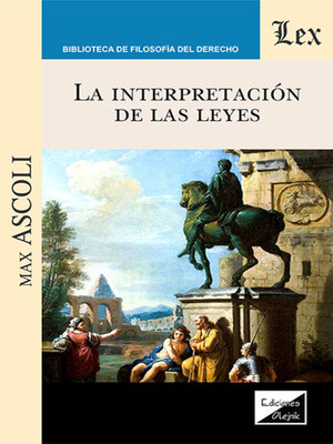 cover image of Interpretación de las leyes